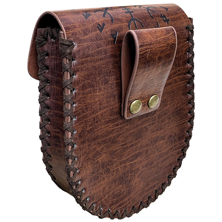 WorldNorse Viking Style Leather Belt Pouch Bag