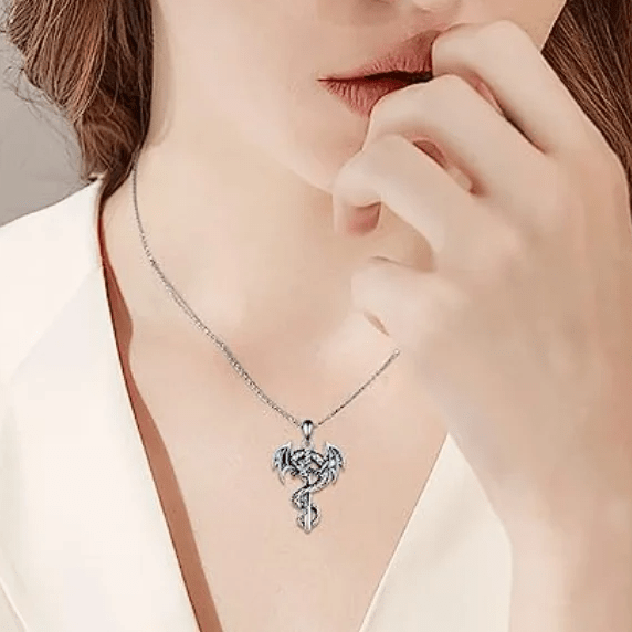 WorldNorse Norse Dragon With Wings Necklace