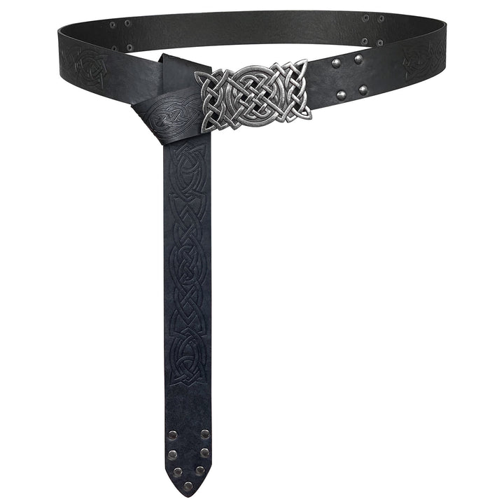 WorldNorse Rivet Rune Celtic Knot Buckle Belt