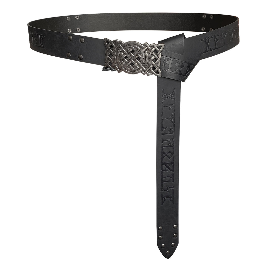 WorldNorse Rivet Rune Celtic Knot Buckle Belt