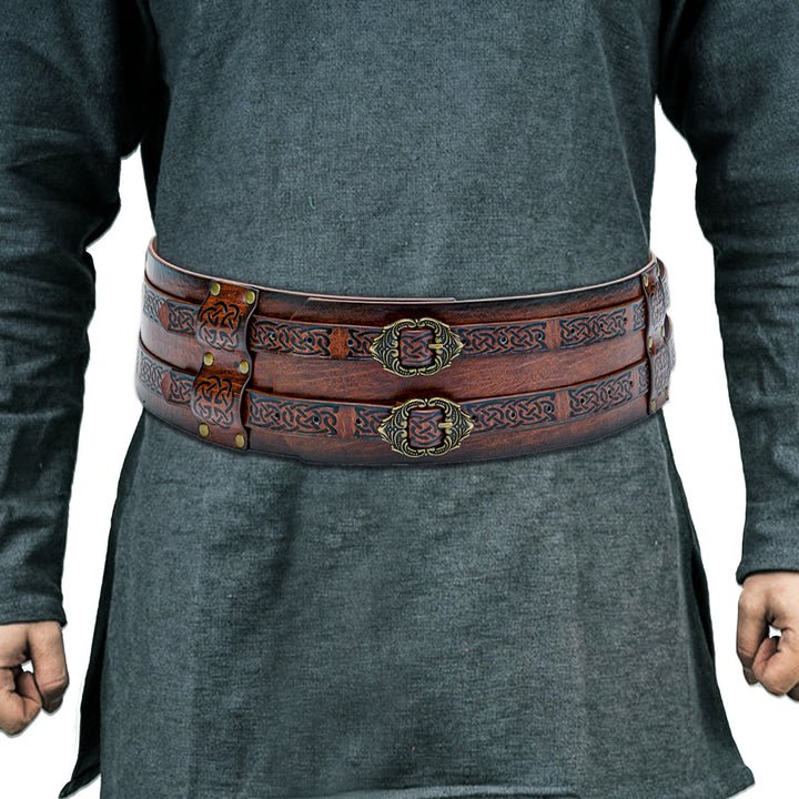 WorldNorse Medieval Knight Style Wide Belt