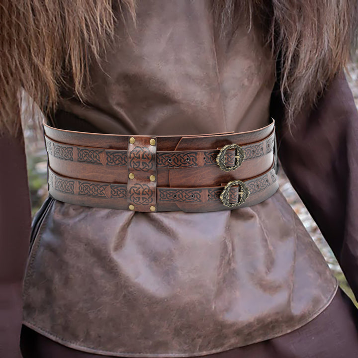 WorldNorse Medieval Knight Style Wide Belt