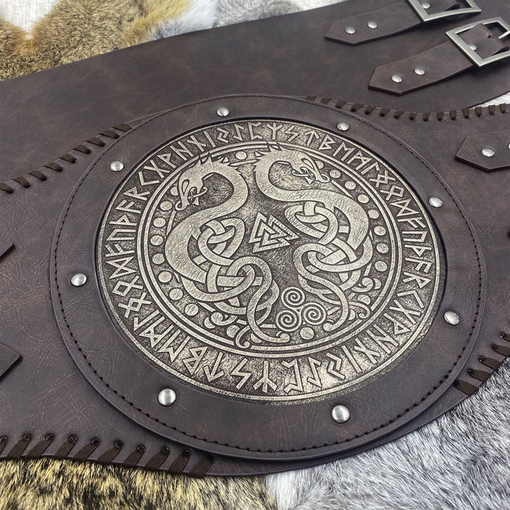 WorldNorse Vintage Serpent Valknut Rune Waistband