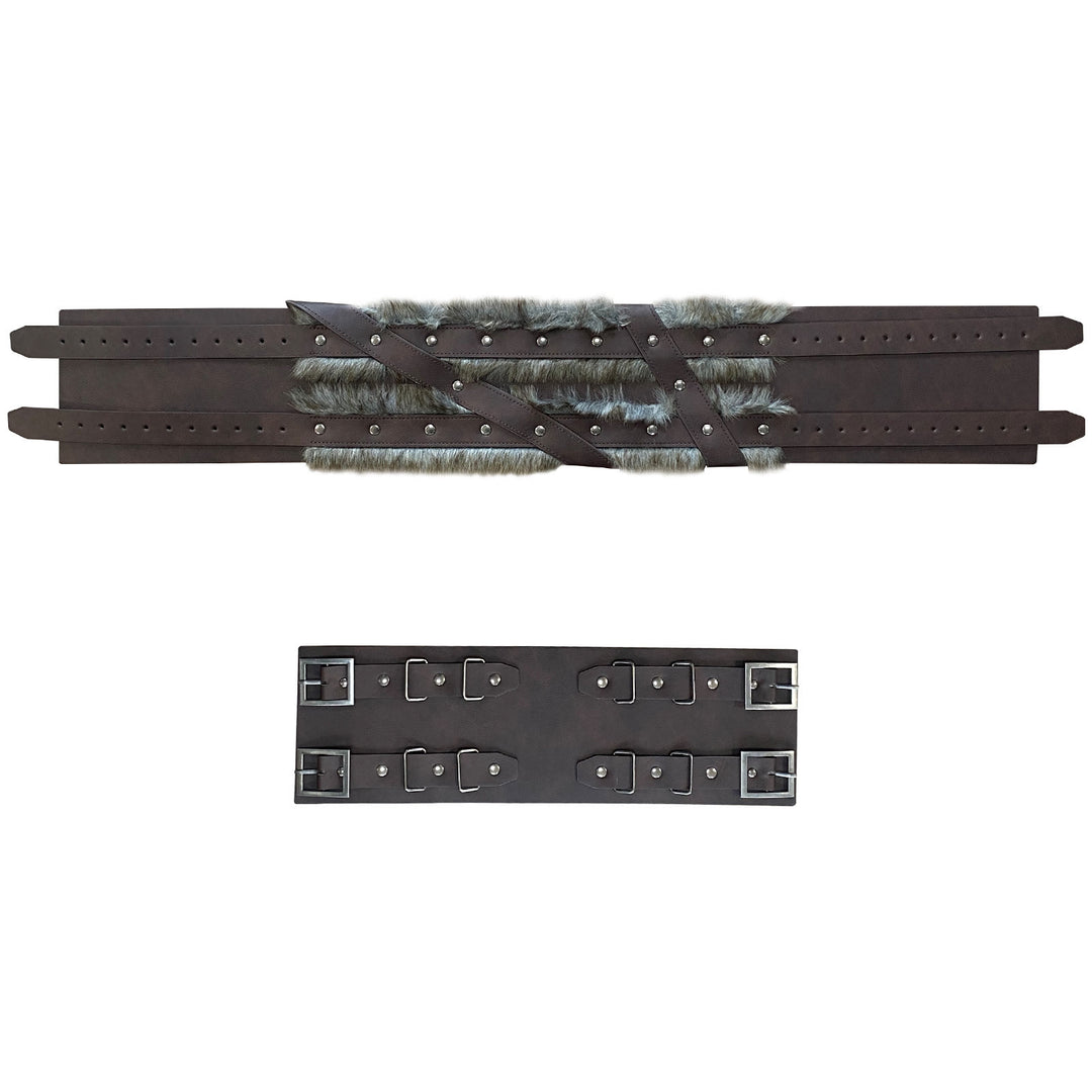WorldNorse Viking Fur-Lined Rivet Waistband - image 4