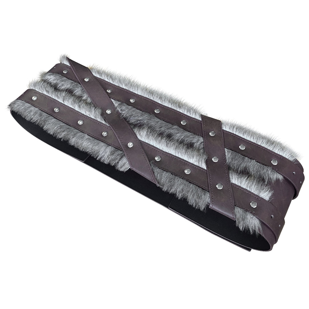 WorldNorse Viking Fur-Lined Rivet Waistband - image 2