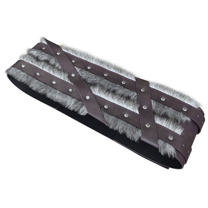 WorldNorse Viking Fur-Lined Rivet Waistband - image 2
