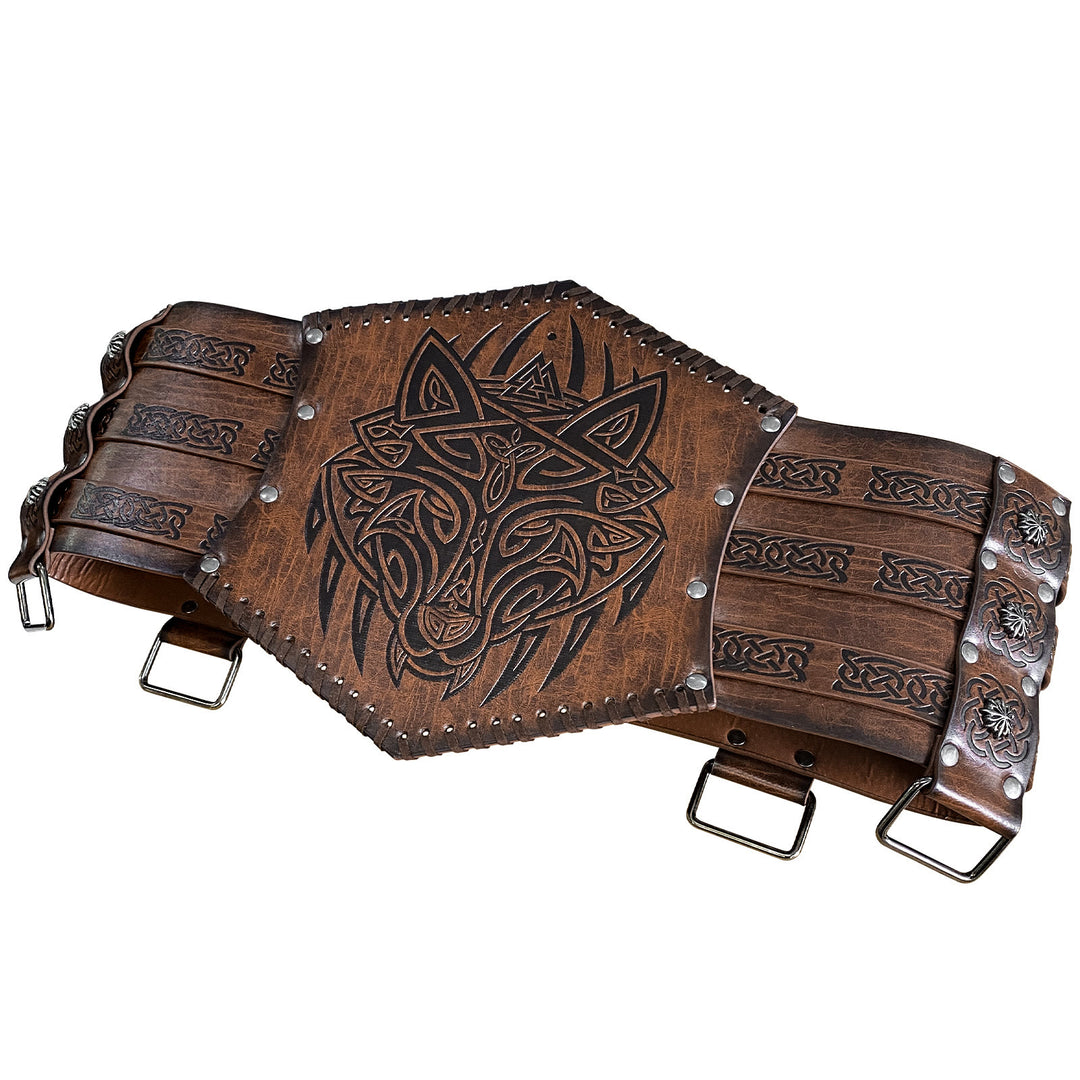 WorldNorse Norse Dragon Mjolnir Wolves Celtic Knot Waistband