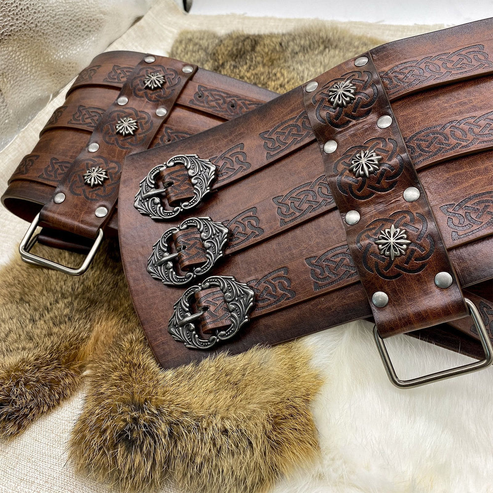WorldNorse Norse Dragon Mjolnir Wolves Celtic Knot Waistband - image 1