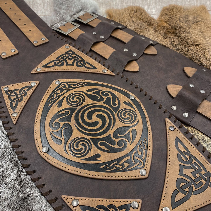 WorldNorse Nordic Celtic Knot Leather Waistband - image 1