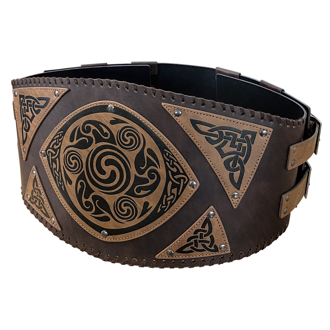 WorldNorse Nordic Celtic Knot Leather Waistband