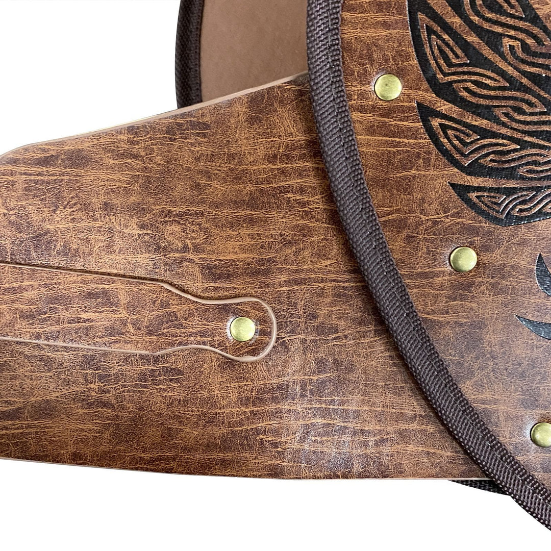 WorldNorse Celtic Knot Vegvisir Wolves Chest Armor - image 4