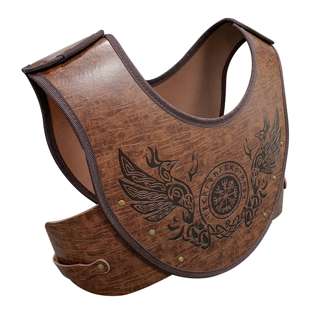 WorldNorse Celtic Knot Vegvisir Wolves Chest Armor - image 2