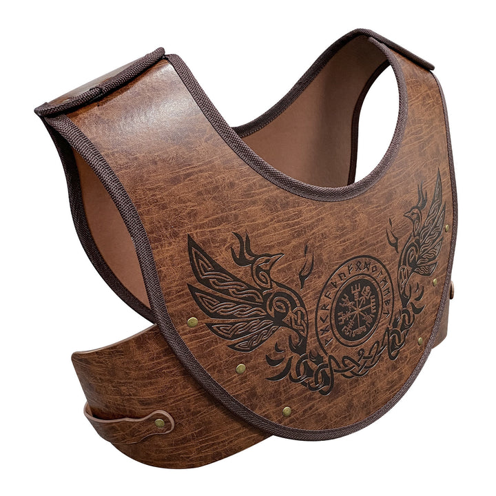 WorldNorse Celtic Knot Vegvisir Wolves Chest Armor - image 2