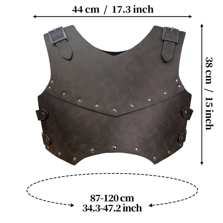 WorldNorse Retro Mercenary Knight Leather Chest Armor