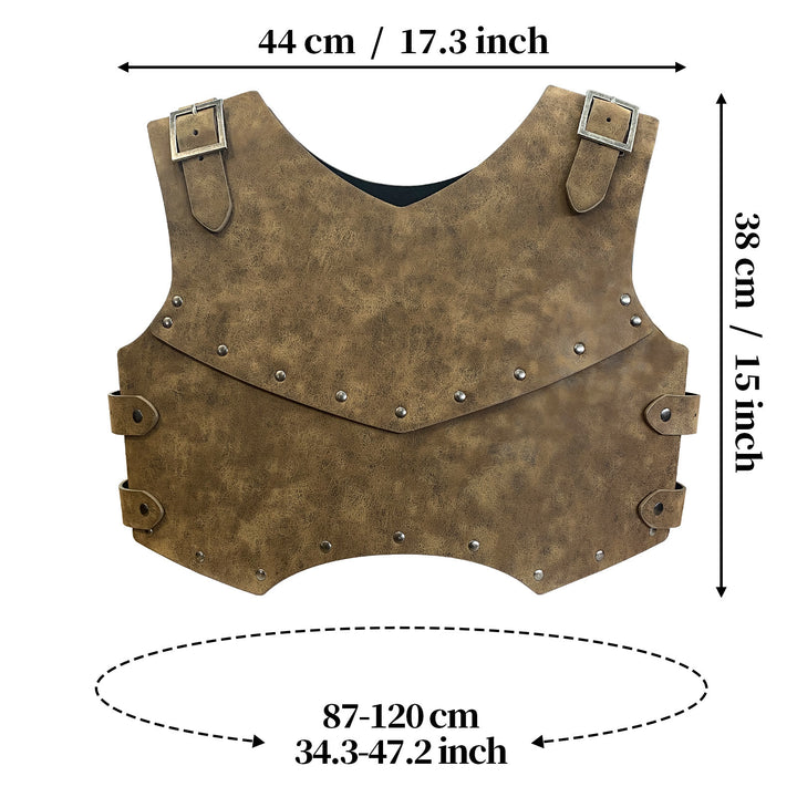 WorldNorse Retro Mercenary Knight Leather Chest Armor