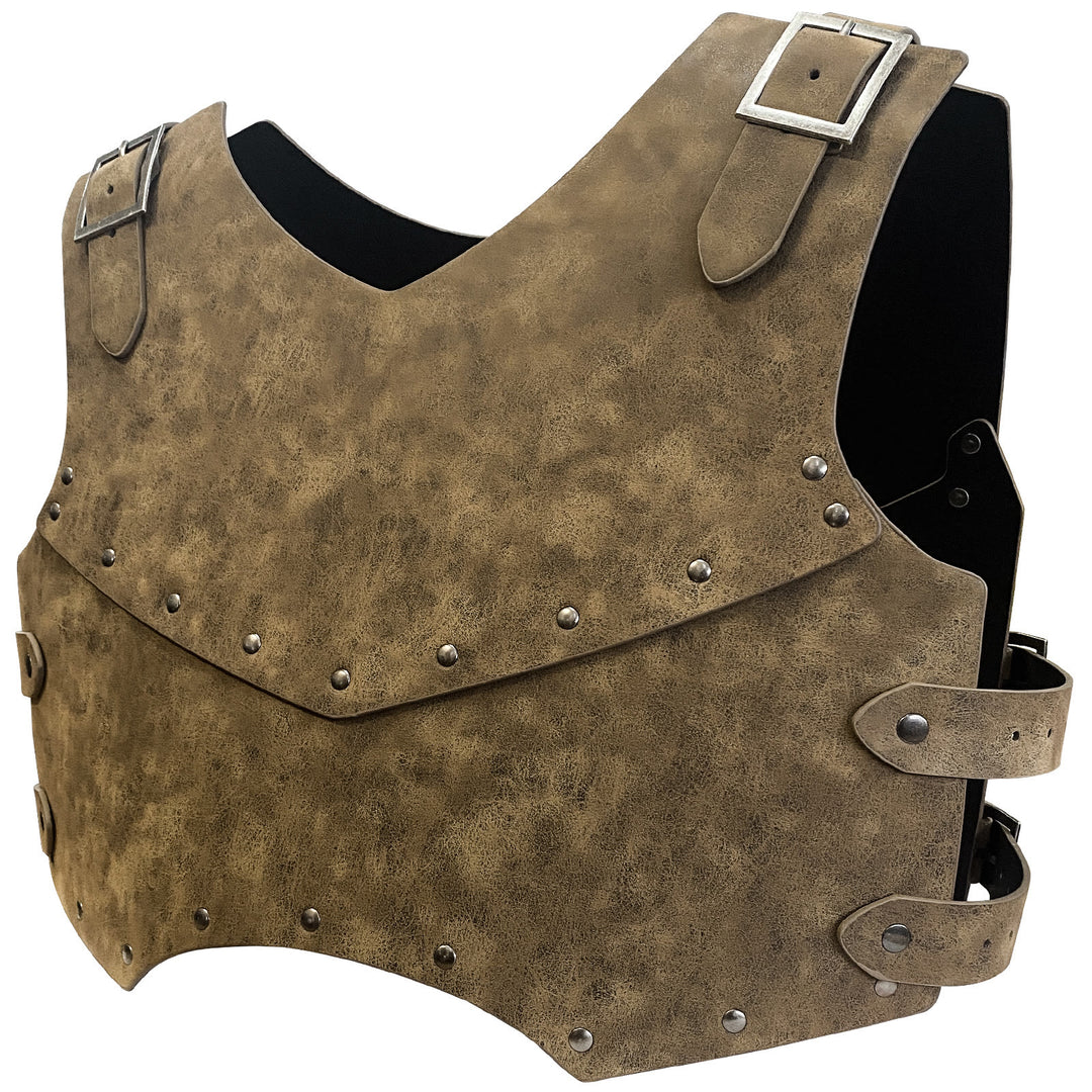 WorldNorse Retro Mercenary Knight Leather Chest Armor