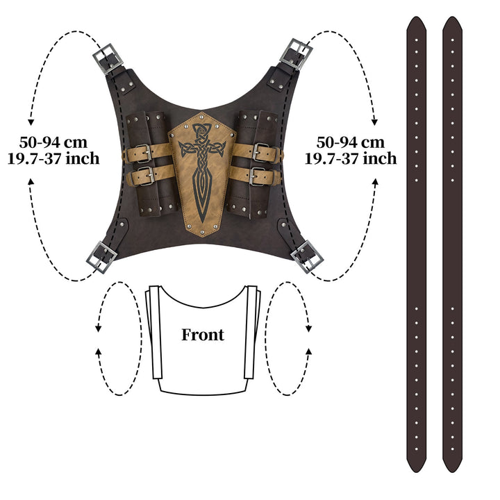 WorldNorse Celtic Knot Leather Back Sword Scabbard Case - image 3