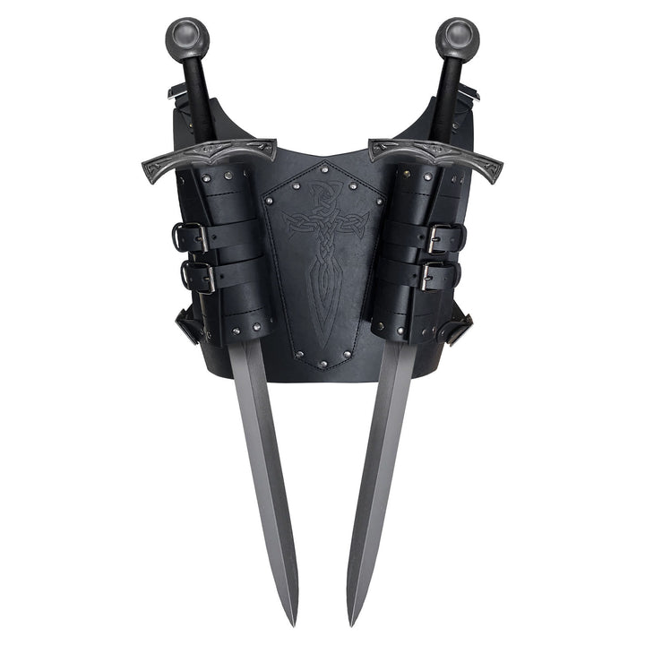 WorldNorse Celtic Knot Leather Back Sword Scabbard Case - Black - image 4