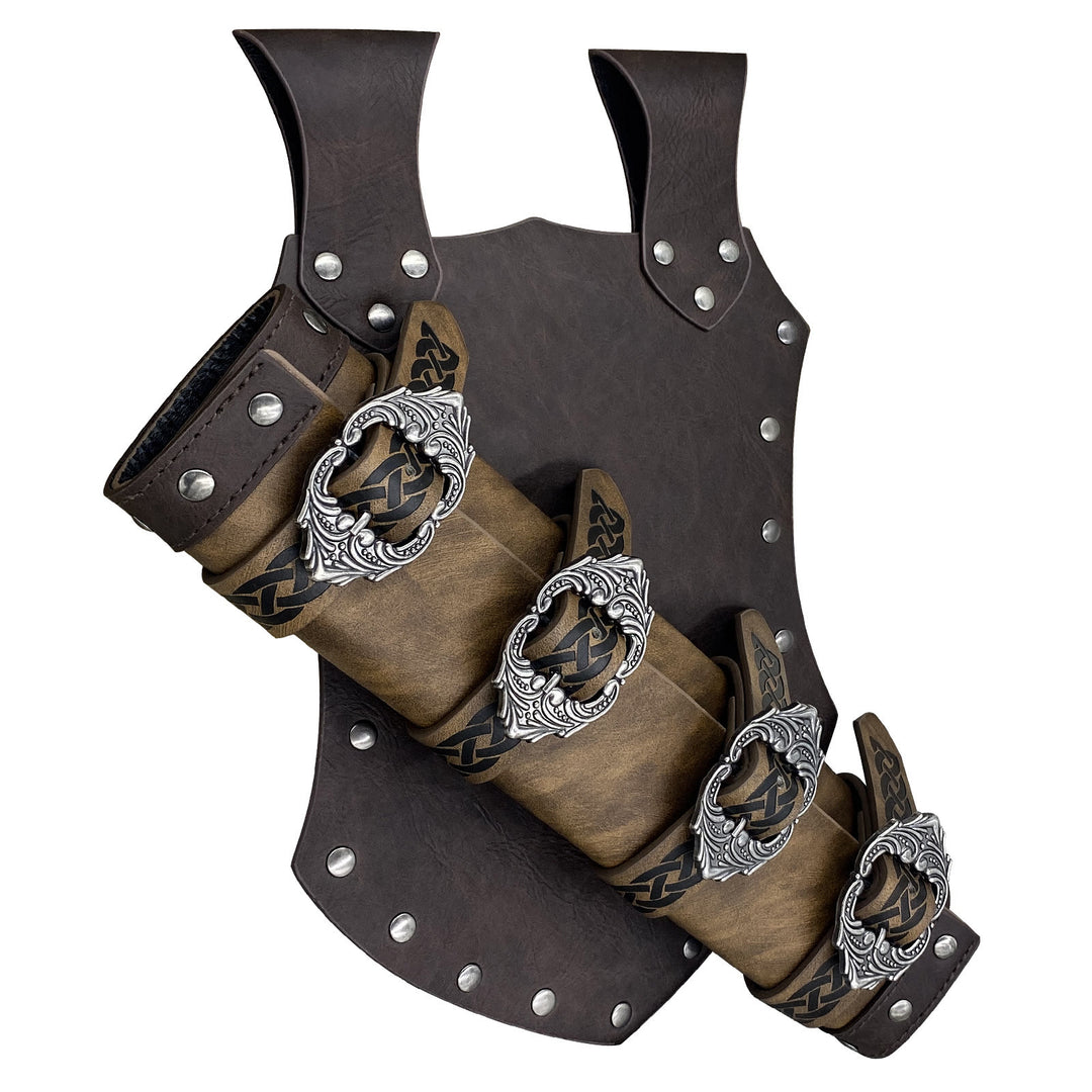 WorldNorse Celtic Knot Buckle Leather Sword Belt Sheath - image 4