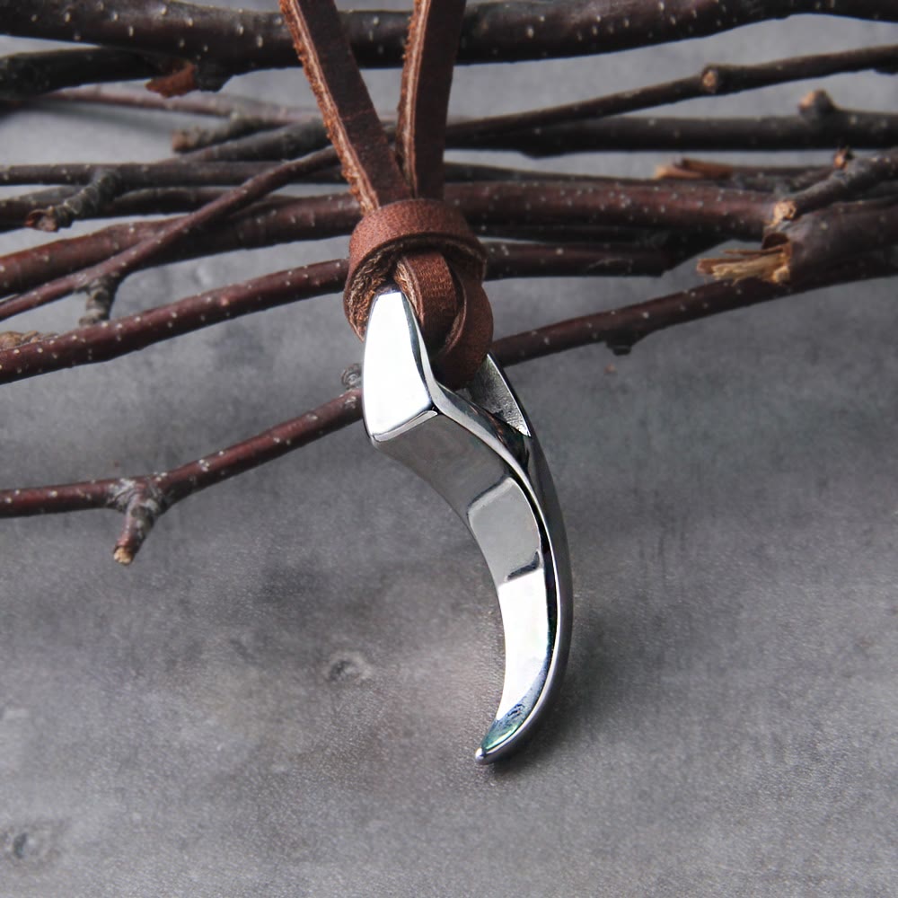 WorldNorse Wolf Tooth Spike Claw Necklace - image 3