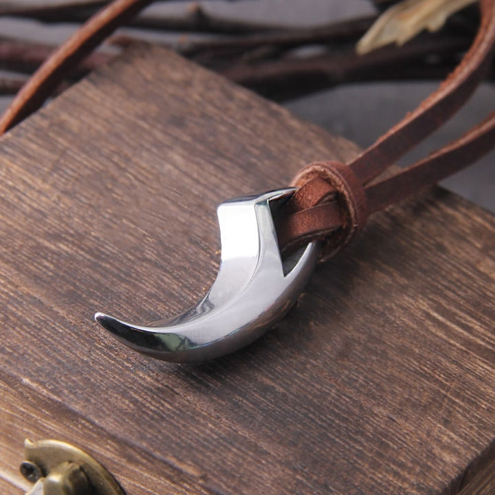 WorldNorse Wolf Tooth Spike Claw Necklace - image 1