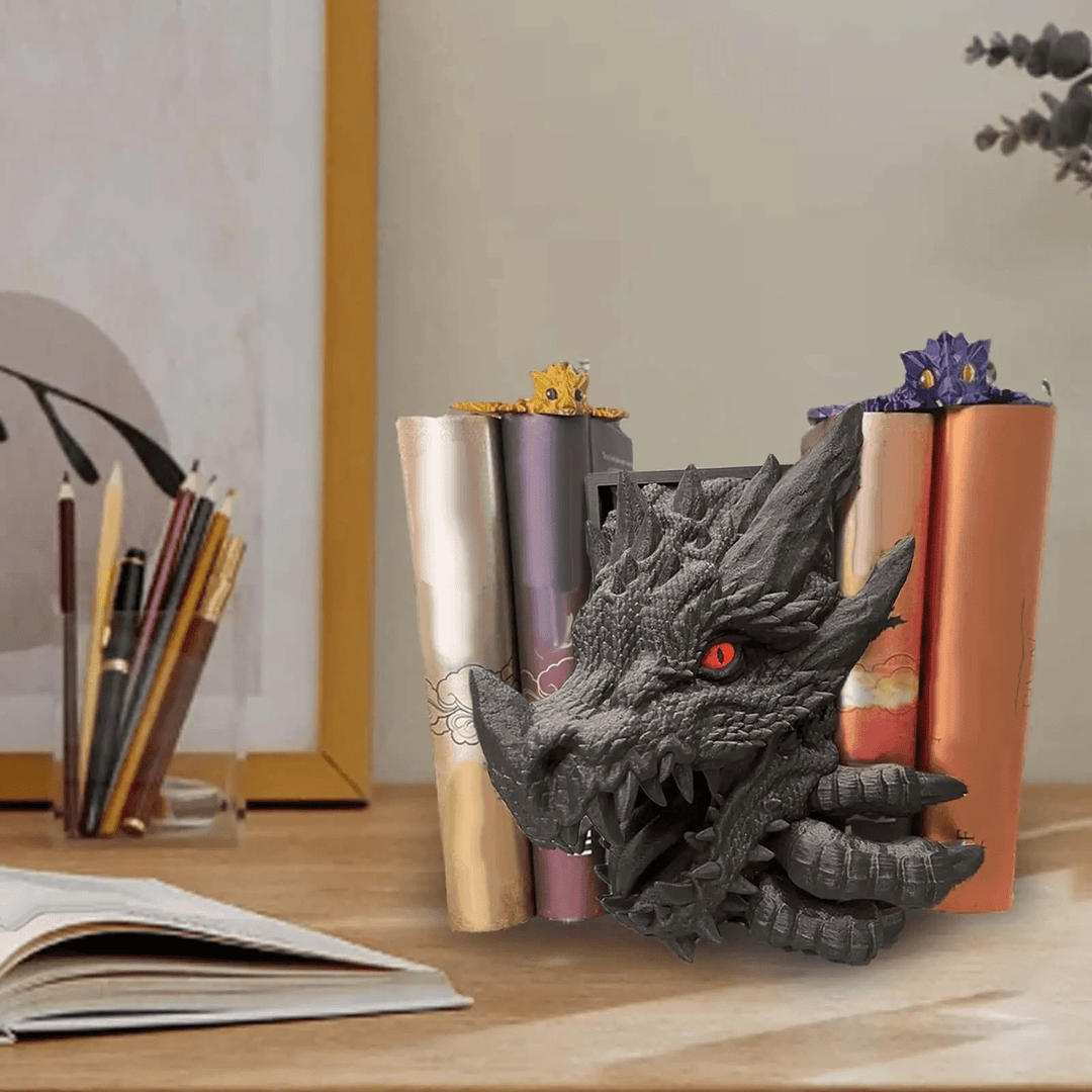 WorldNorse Resin Dragon Decorative Bookend