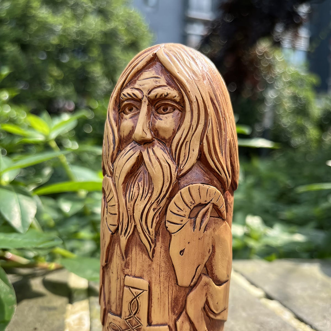 WorldNorse Majestic Beard Viking God Statue