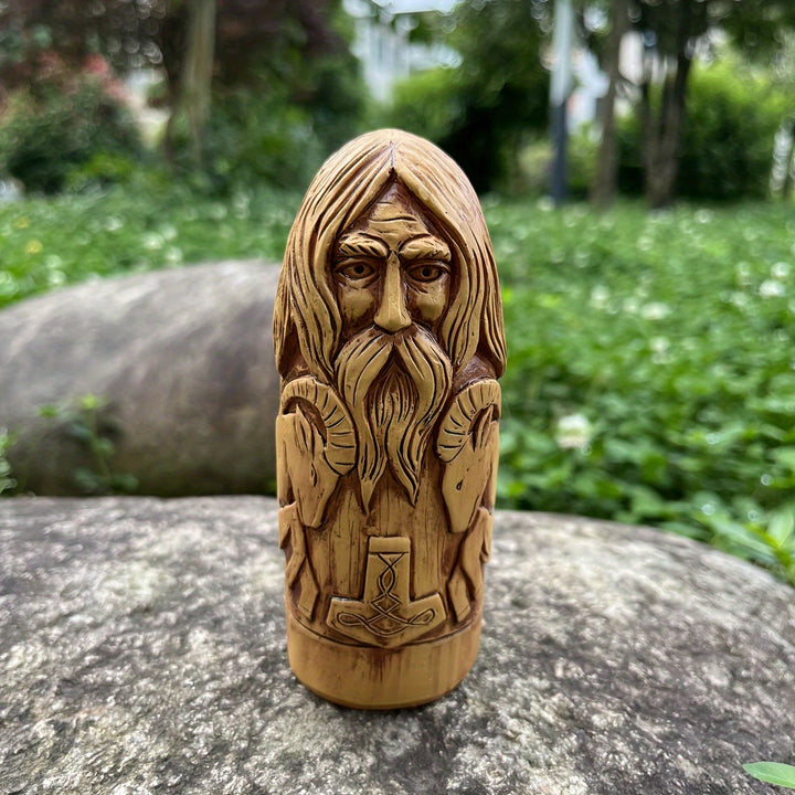 WorldNorse Majestic Beard Viking God Statue