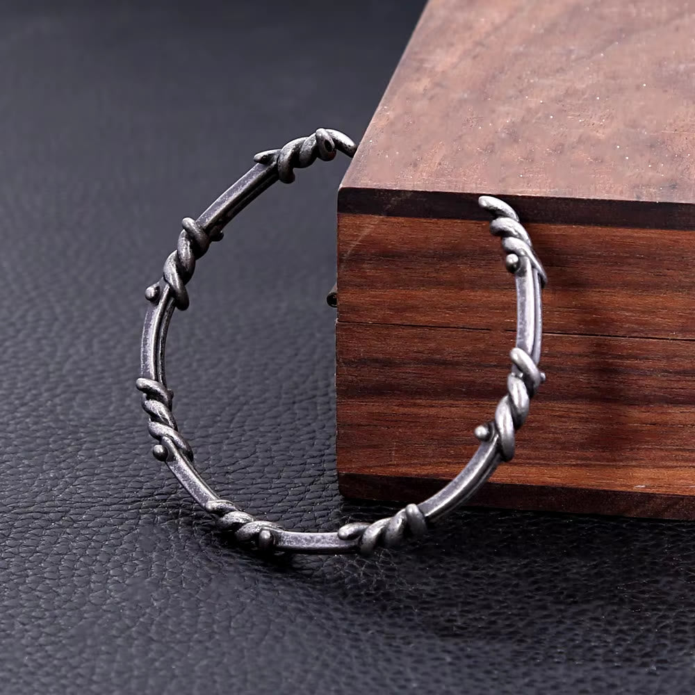 WorldNorse Viking Braided Thorns Bracelet