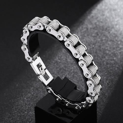 WorldNorse Motorcycle Chain Solid Bracelet