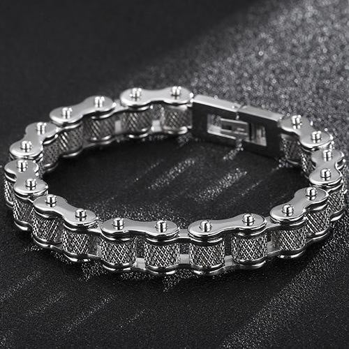 WorldNorse Motorcycle Chain Solid Bracelet