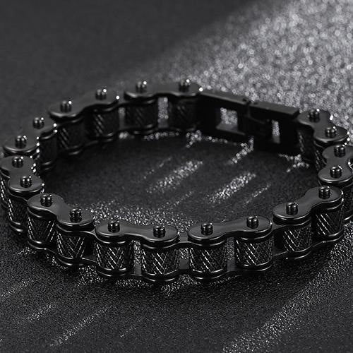 WorldNorse Motorcycle Chain Solid Bracelet