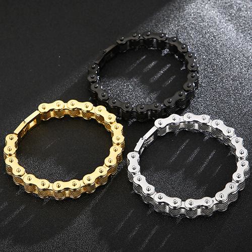 WorldNorse Motorcycle Chain Solid Bracelet