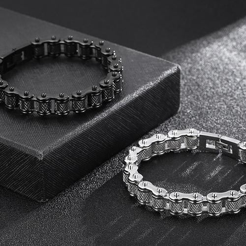 WorldNorse Motorcycle Chain Solid Bracelet