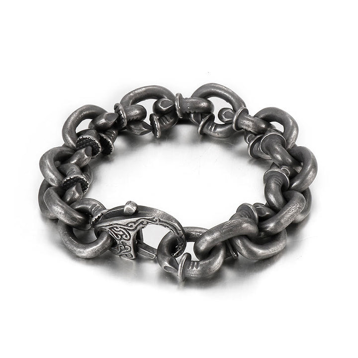 WorldNorse Nail Link Chain Bracelet