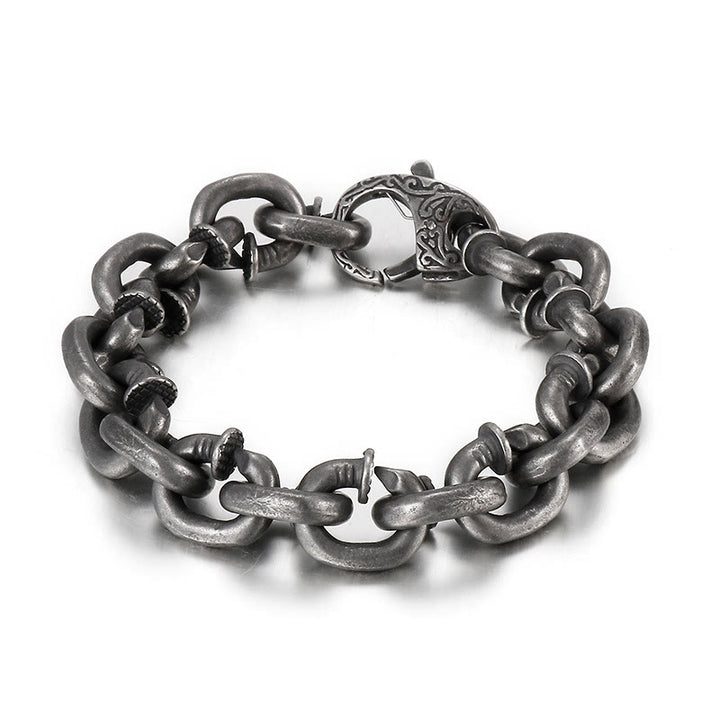 WorldNorse Nail Link Chain Bracelet