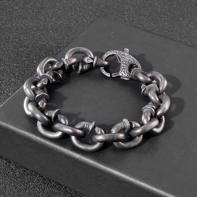 WorldNorse Nail Link Chain Bracelet