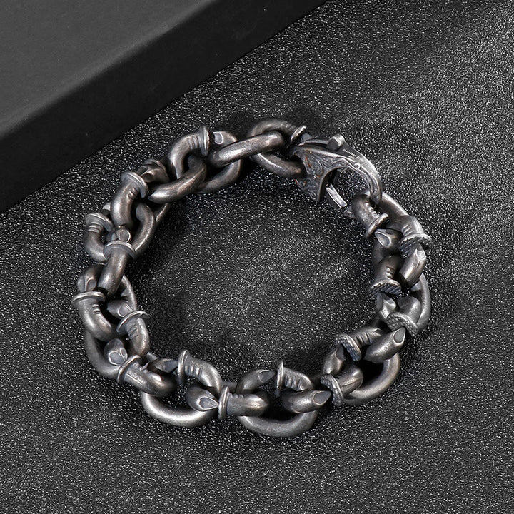 WorldNorse Nail Link Chain Bracelet