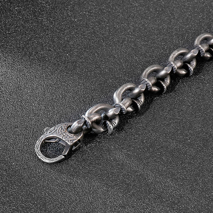 WorldNorse Nail Link Chain Bracelet