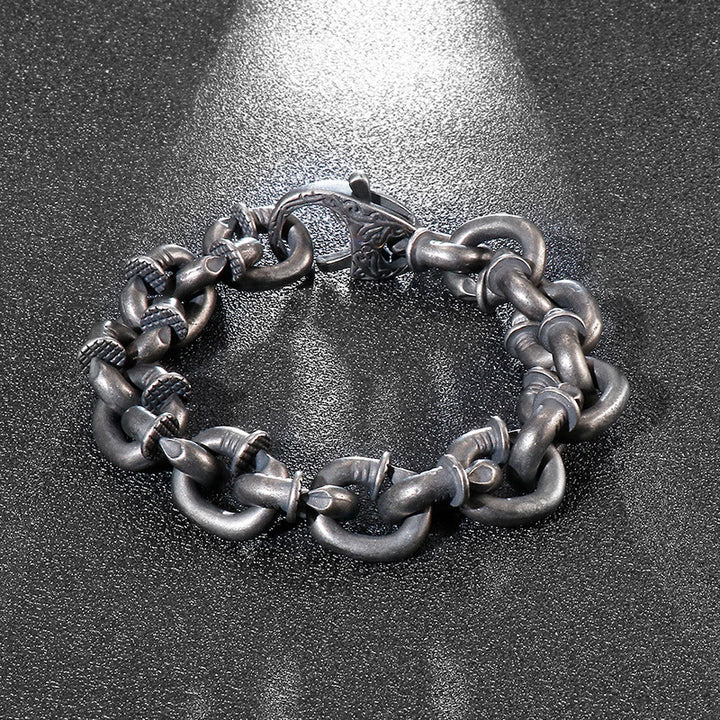 WorldNorse Nail Link Chain Bracelet