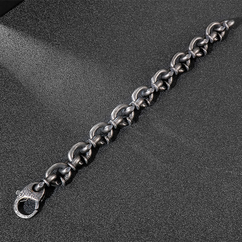 WorldNorse Nail Link Chain Bracelet