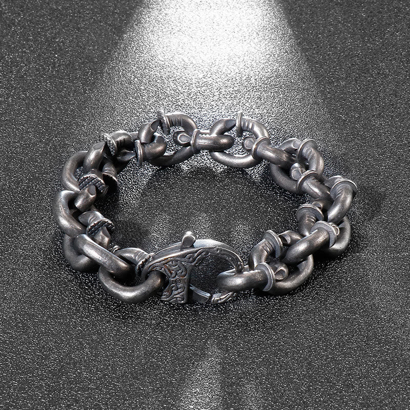 WorldNorse Nail Link Chain Bracelet