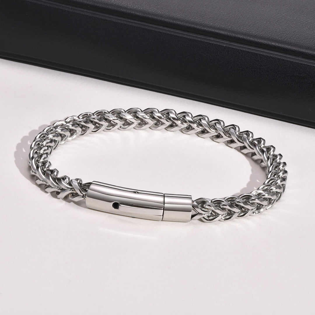 WorldNorse Wheat Shape Design Bracelet - Silver 21.5cm - image 5