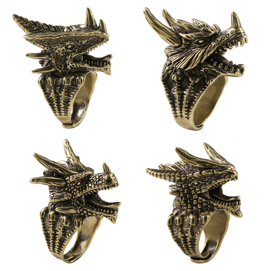 WorldNorse Warcraft Tyrannosaurus Dragon Head Ring - image 10