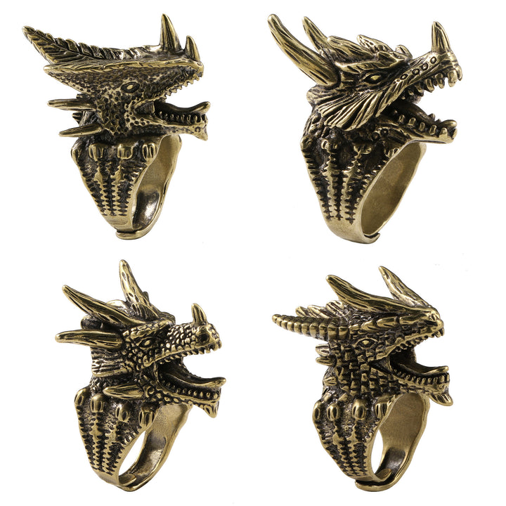 WorldNorse Warcraft Tyrannosaurus Dragon Head Ring - image 10