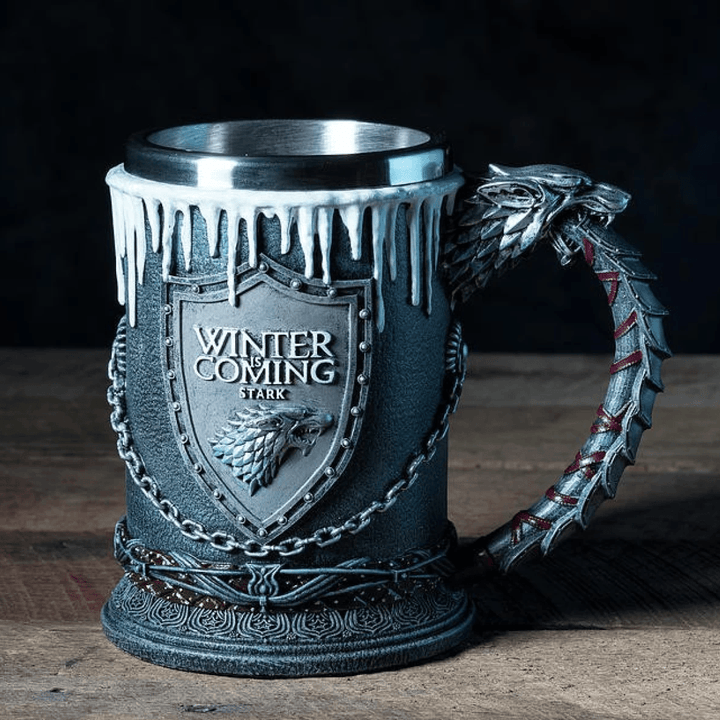 WorldNorse Winter Snow Lion Head Mug