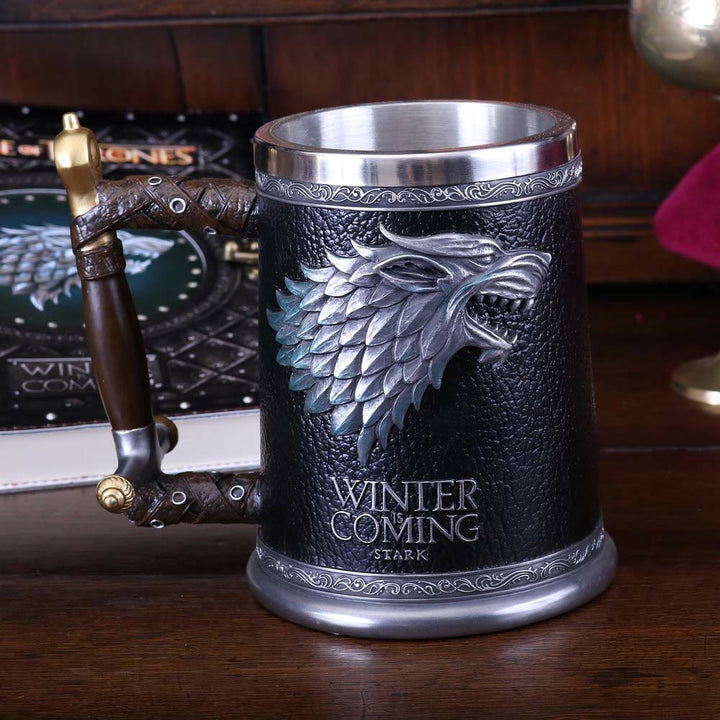 WorldNorse Winter Lion Emblem Tankard Mug