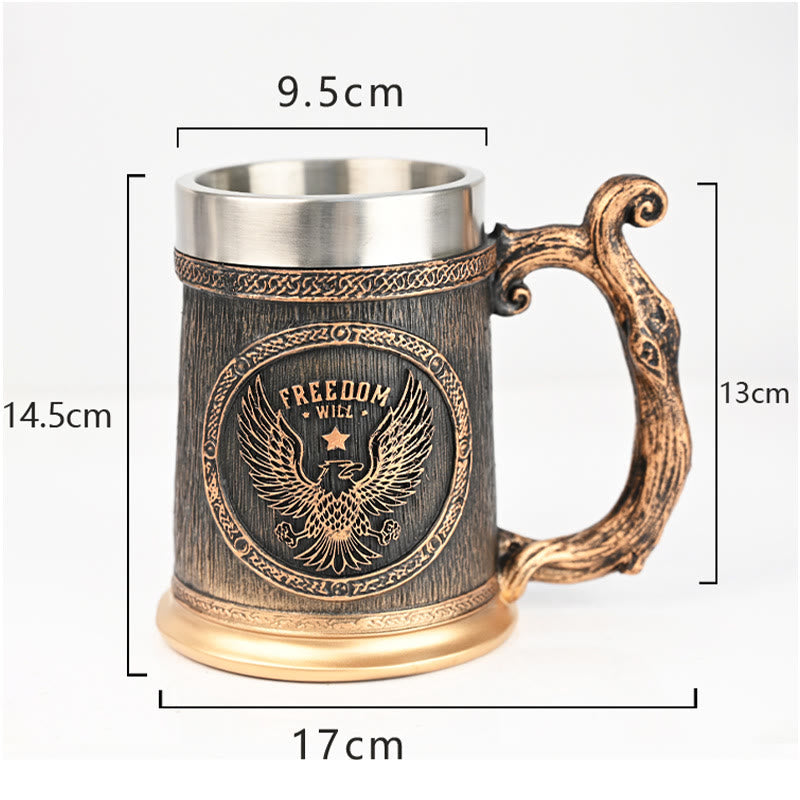 WorldNorse Eagle Freedom Will Mug