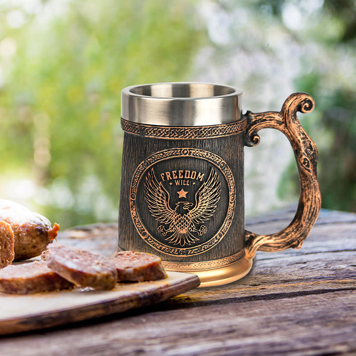 WorldNorse Eagle Freedom Will Mug