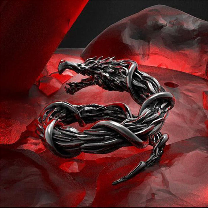 FREE Today: Gothic Viking Myth Black Dragon Ring